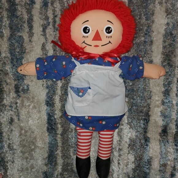 Vintage Collectible Raggedy Anne Doll By Johnny Gruelle 1980's - Picture 3 of 12